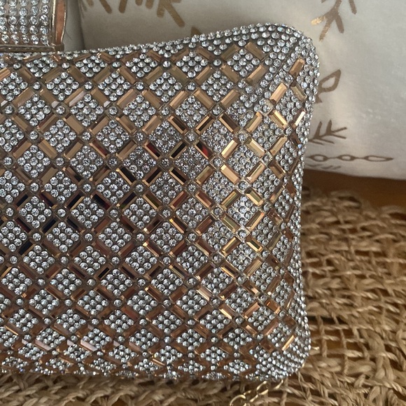 Alessia Gold & Rhinestone Clutch - Picture 6 of 15